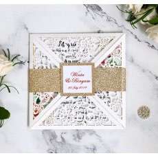Invitation Card Wedding Card Design Laser Cut Paper Tape Greeting Card Customization